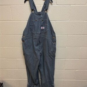 Round House Striped Blue Work Overalls - Classic Men's Overalls